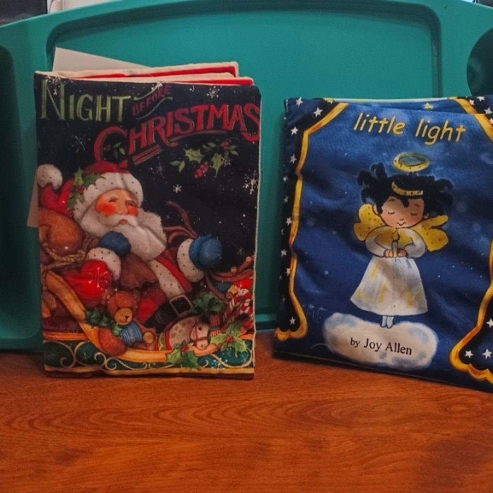 NWT Soft Cloth Childrens Books ,2 pack Hand Crafted